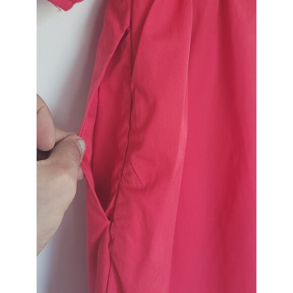 Anthropologie Red Puff-Sleeve Sweetheart Mini Dress - New - Medium - Picture 12 of 14